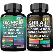 Healthy Livings™ Super Bundle: Sea Moss Blend + Shilajit Blend