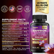 Harmonize Health and Vitality: Sea Moss 16-in-1 Magic Moss Super Blend (19,445MG) & Saffron ZestyZen Powerhouse (4,000MG)