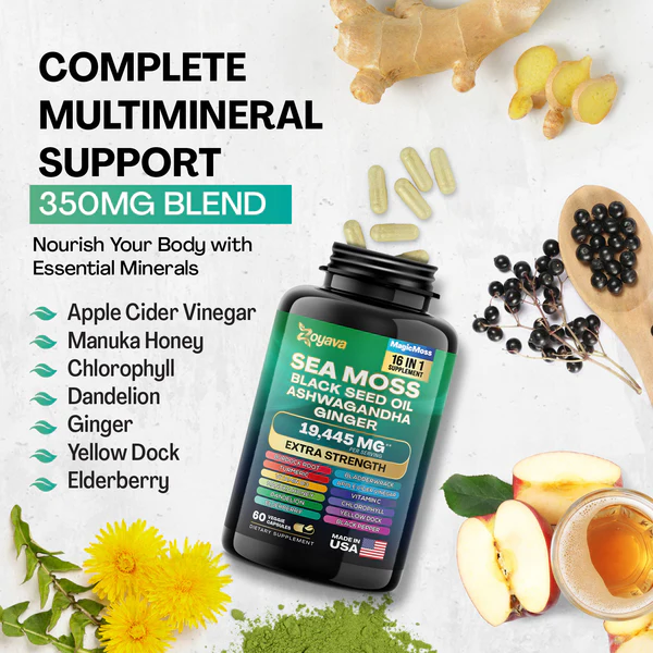 Unlock Total Wellness  with Magic Moss Super Blend Capsules