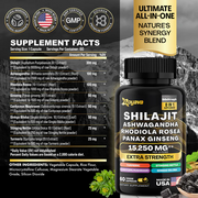 Vitality Trio for Ultimate Wellness: Bovine Colostrum Capsules (5250MG), Sea Moss 16-in-1 Magic Moss Super Blend (19,445MG), and Shilajit Power ShilaStrength Blend (15,250MG)