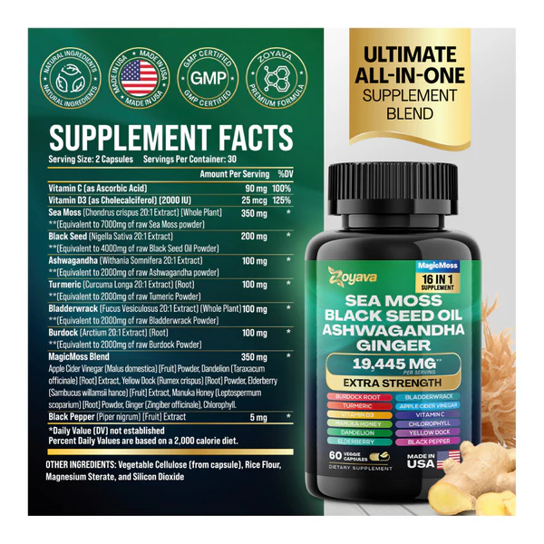 Unlock Total Wellness  with Magic Moss Super Blend Capsules